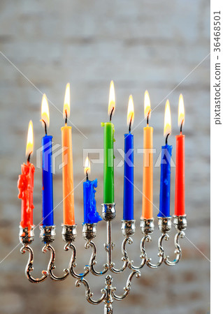 Jewish holiday Hanukkah creative background  36468501