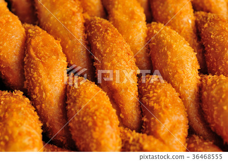 Chinese traditional  food,bread twist  (mahua) 36468555