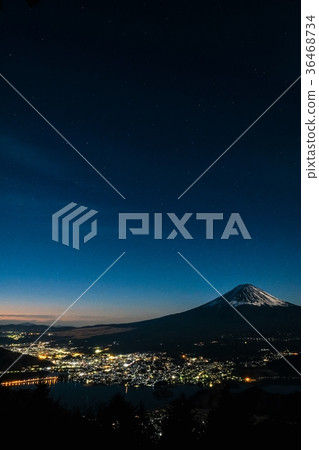 從Shindoen看到的富士山（夜景） 36468734