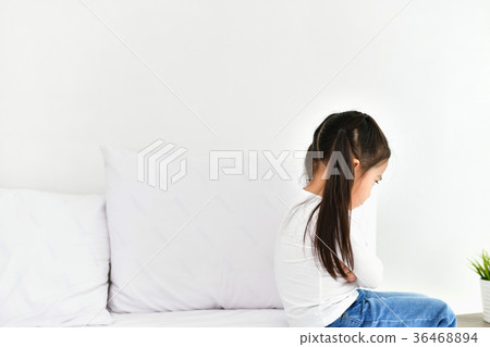 Little girl is being annoyed by an adult. Little girl is being annoyed by an adult. 36468894