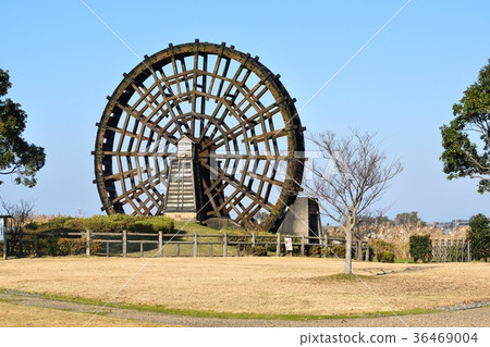 Noto River's large water wheel Noto River's large water wheel 36469004