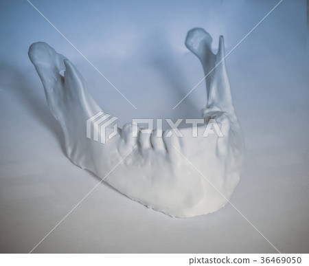 Objects printed by 3d printer Isolated on white 36469050