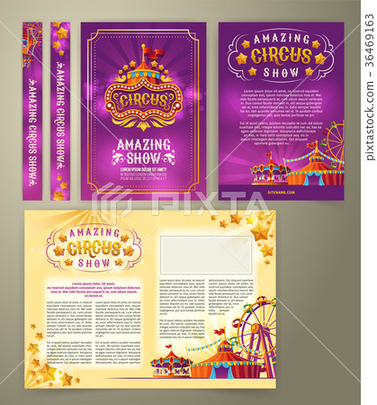 Vector circus flyer, banner 36469163