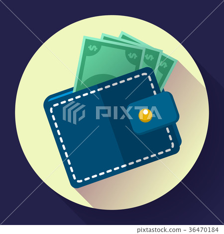 Vector Wallet and Money Icon Vector Wallet and Money Icon 36470184