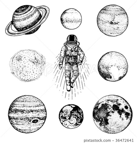 astronaut spaceman. planets in solar system astronaut spaceman. planets in solar system 36472641