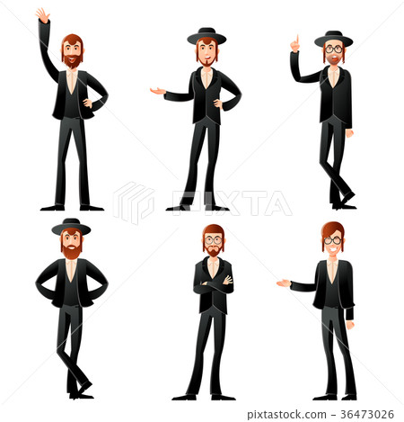 Set of jew icons 36473026