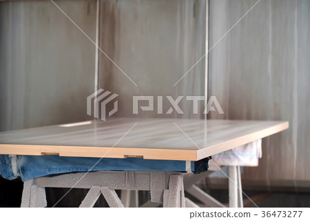 Interior of joinery with wood staining equipment Interior of joinery with wood staining equipment 36473277