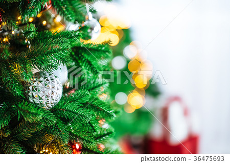 Christmas tree in Christmas living room. Beautiful 36475693