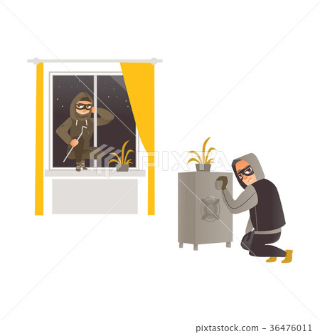 vector flat housebreaker thiefs set vector flat housebreaker thiefs set 36476011