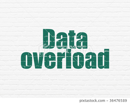 Information concept: Data Overload on wall Information concept: Data Overload on wall 36476589