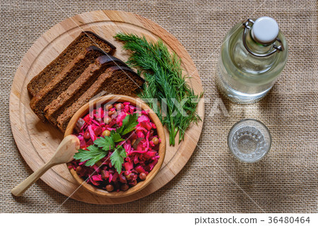 Vinegret - traditional Russian vegetable salad 36480464