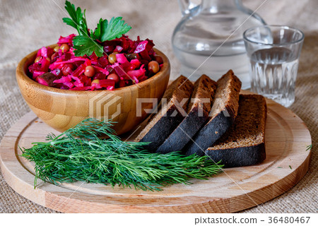 Vinegret - traditional Russian vegetable salad 36480467