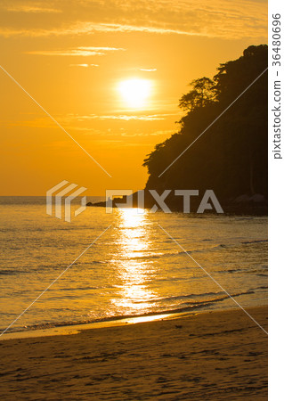scenery sunset at Kala island end of Layan beach 36480696