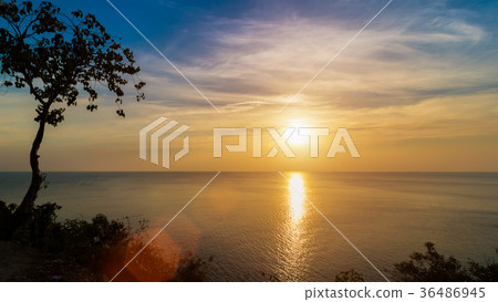 Sunset view point by the sea  36486945