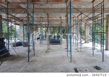 Inside view of building under construction. 36487514