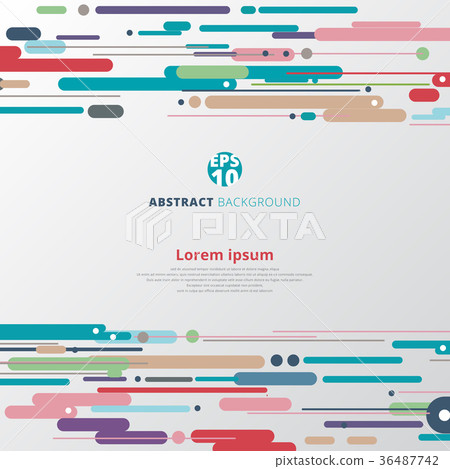 Modern style abstract with composition made 36487742