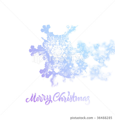 Christmas snowflake with double exposure effect Christmas snowflake with double exposure effect 36488285