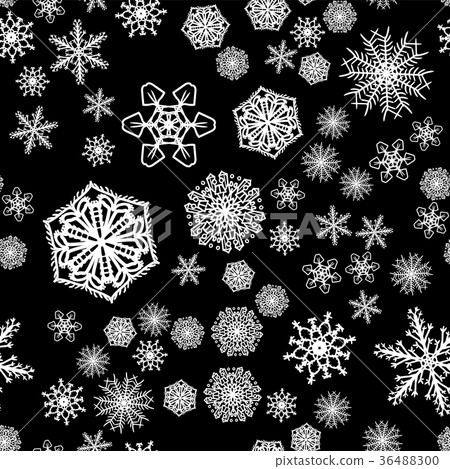 Christmas snow seamless pattern with beautiful Christmas snow seamless pattern with beautiful 36488300