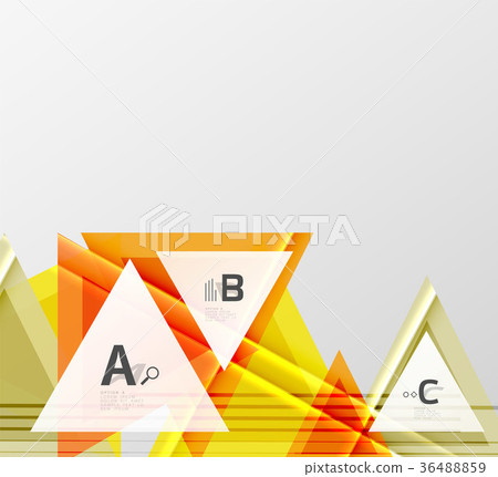 Color triangles background design 36488859
