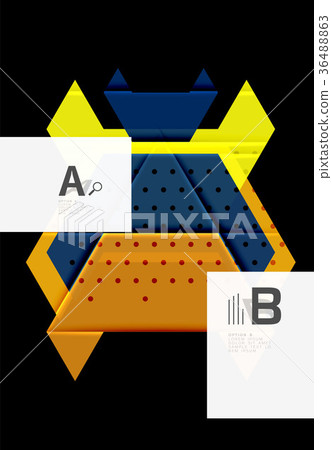 Color triangles background design Color triangles background design 36488863