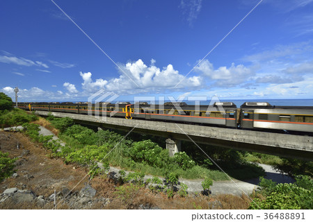 Taitung County, Taitung, Taima Li, Duoliang, Bridge, Train, Huadong Coast, Taitung Coast, Railway 36488891