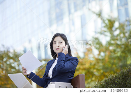 女商人,韓國人 女商人,韓國人 36489683