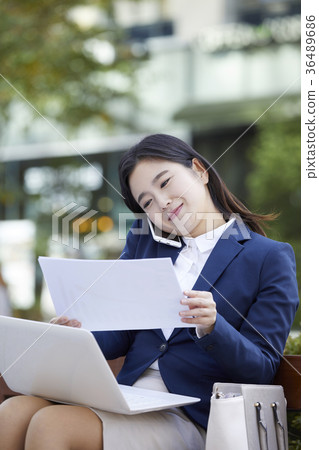 女商人，韓國人 36489686