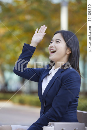 女商人,韓國人 女商人,韓國人 36489820