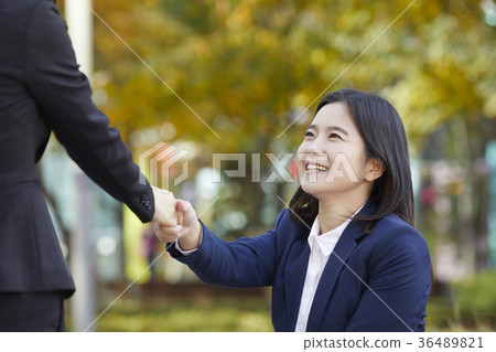 女商人,韓國人 女商人,韓國人 36489821