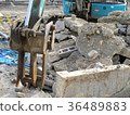 Construction site Excavator 36489883