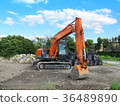 Construction site Excavator 36489890