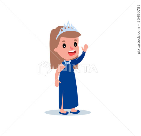 Fashion girl model dressed in beautiful long blue Fashion girl model dressed in beautiful long blue 36490783