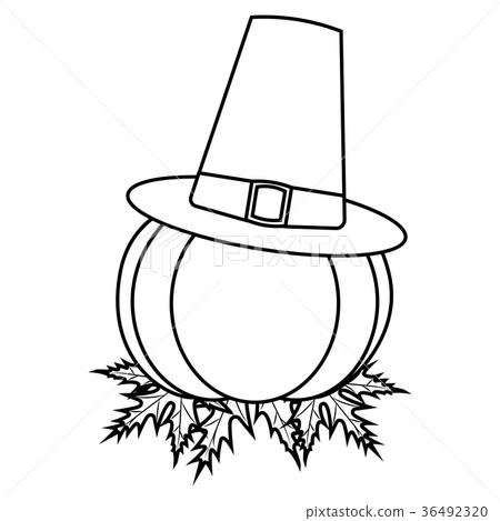 thanksgiving outline object thanksgiving outline object 36492320
