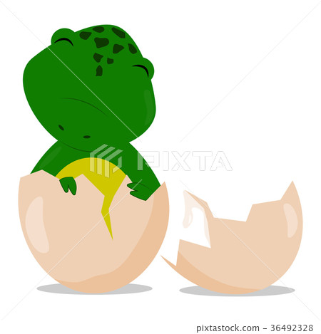 Cute cartoon dinosaur 36492328