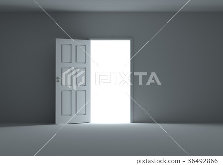 Open door with bright light Open door with bright light 36492866