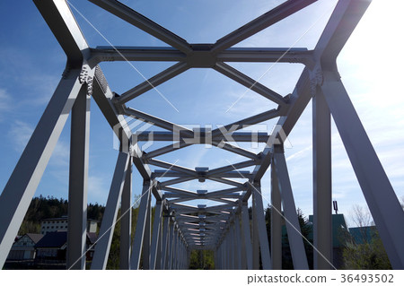 Shirokane Onsenkyo Blue River Bridge 36493502