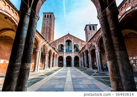 The Basilica of Sant'Ambrogio in Milan, Italy 36493614