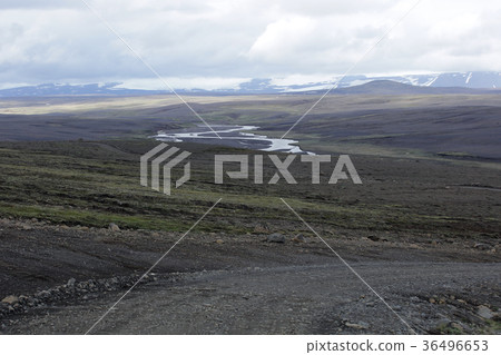 Lonely road in Iceland 36496653