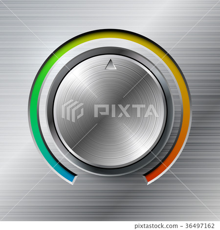 Volume knob with color scale 36497162