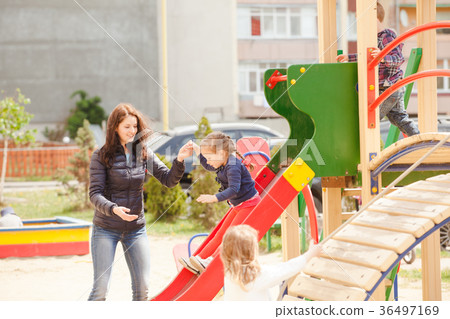 Children at the playground  36497169