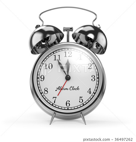 Chrome Retro Alarm Table Clock 36497262