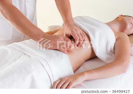 The picture of beautiful woman in massage salon 36499427