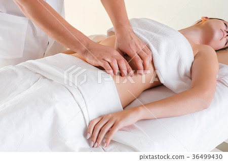 The picture of beautiful woman in massage salon 36499430