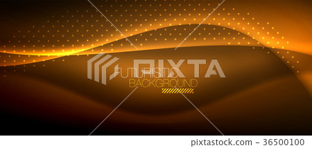 Shiny color smooth elegant neon wave 36500100