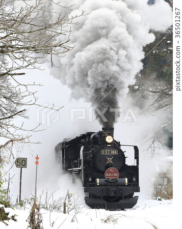 Banetsu West Line SL擁有雪景 36501267