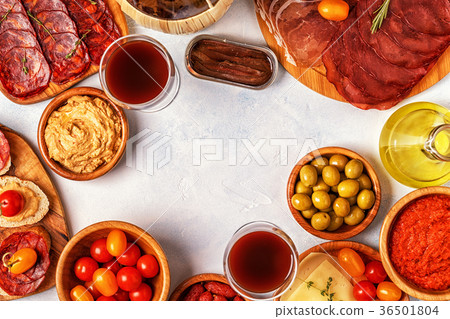 Typical spanish tapas concept. 36501804