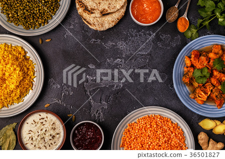 Traditional Indian curry with vegetables. 36501827