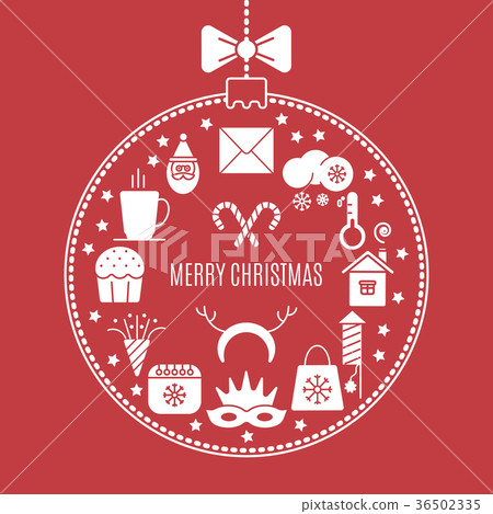 Vector Christmas icons 36502335