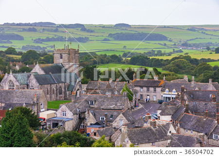 Corfe medieval village Corfe medieval village 36504702