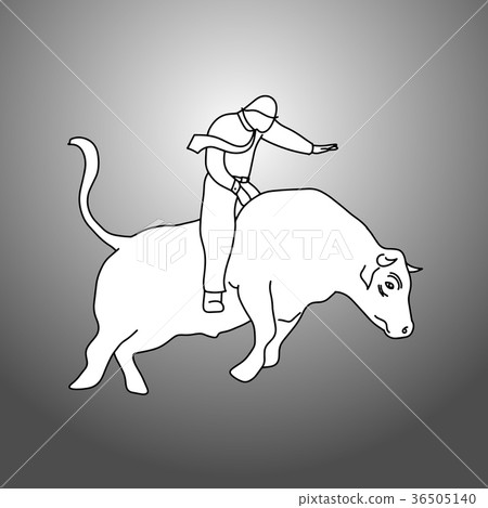 businessman bull rider vector illustration doodle businessman bull rider vector illustration doodle 36505140
